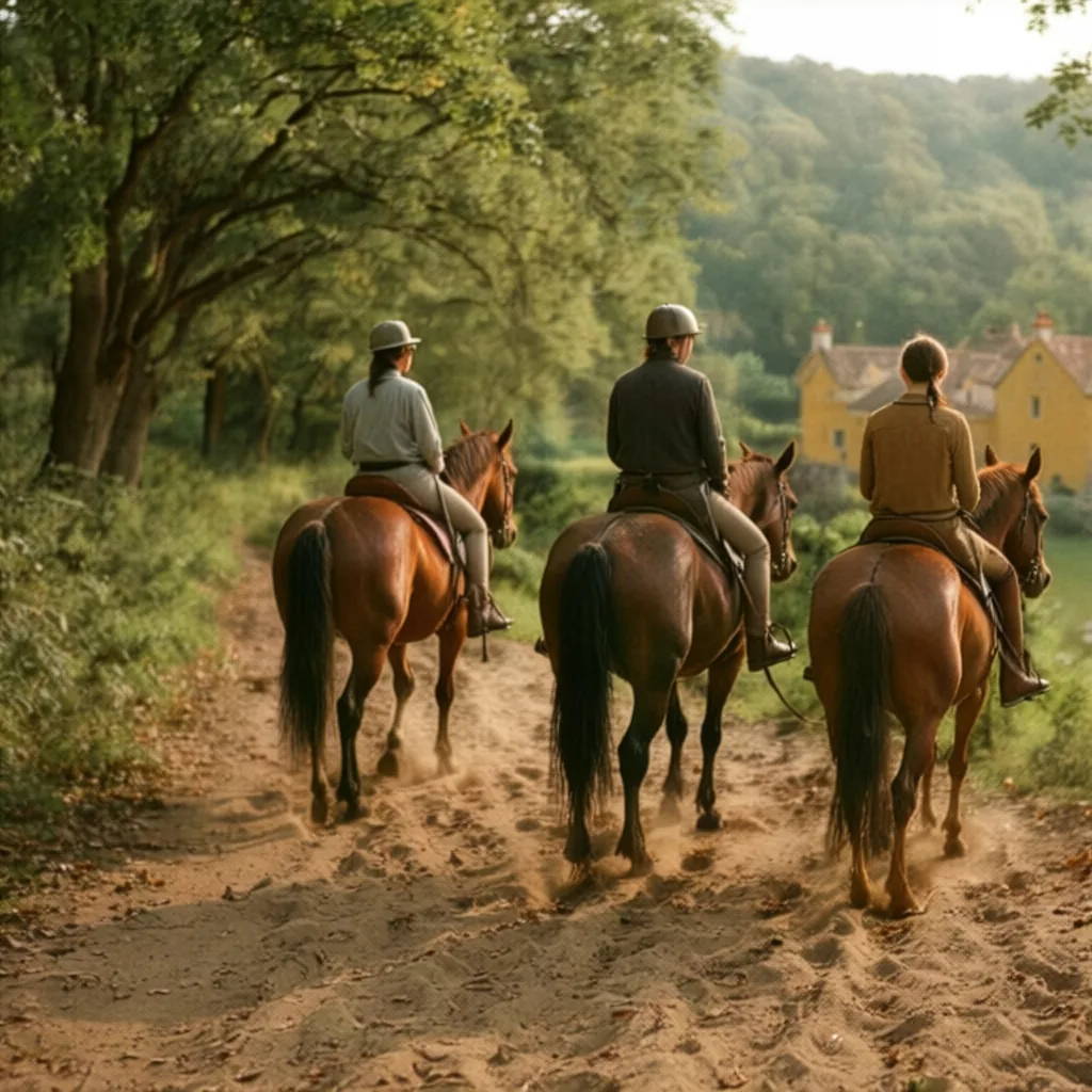 Balade à cheval en Dordogne, autour de Champniers-et-Reilhac